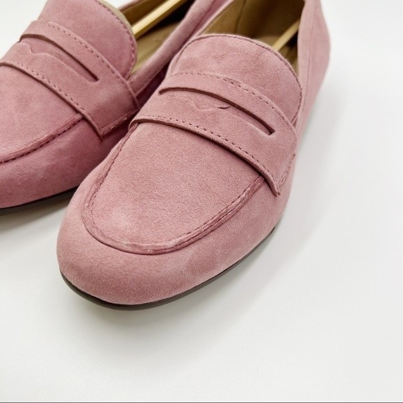 Naturalizer Size 6 Rosewood Blush Rose Pink Suede Leather Loafers Flats Shoes - Picture 5 of 14